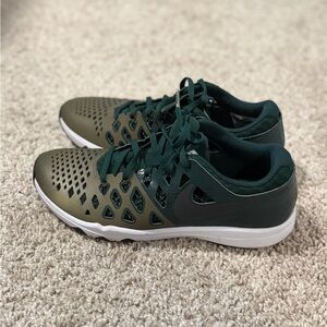 MSU Nike Forest Green and White Training Sneakers